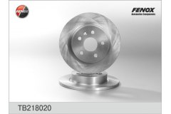 Тормозной диск для CHEVROLET CRUZE Наклонная задняя часть (J305) 1.6 2011-, код двигателя F16D4, V см3 1598, кВт 91, л.с. 124, бензин, FENOX TB218020